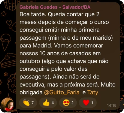 Print de depoimento de aluno 4